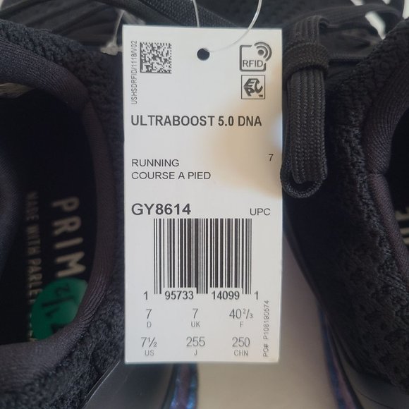 NEW Adidas Ultraboost 5.0 DNA Running Shoes GY8614 Size 7.5 Core Black main image 6